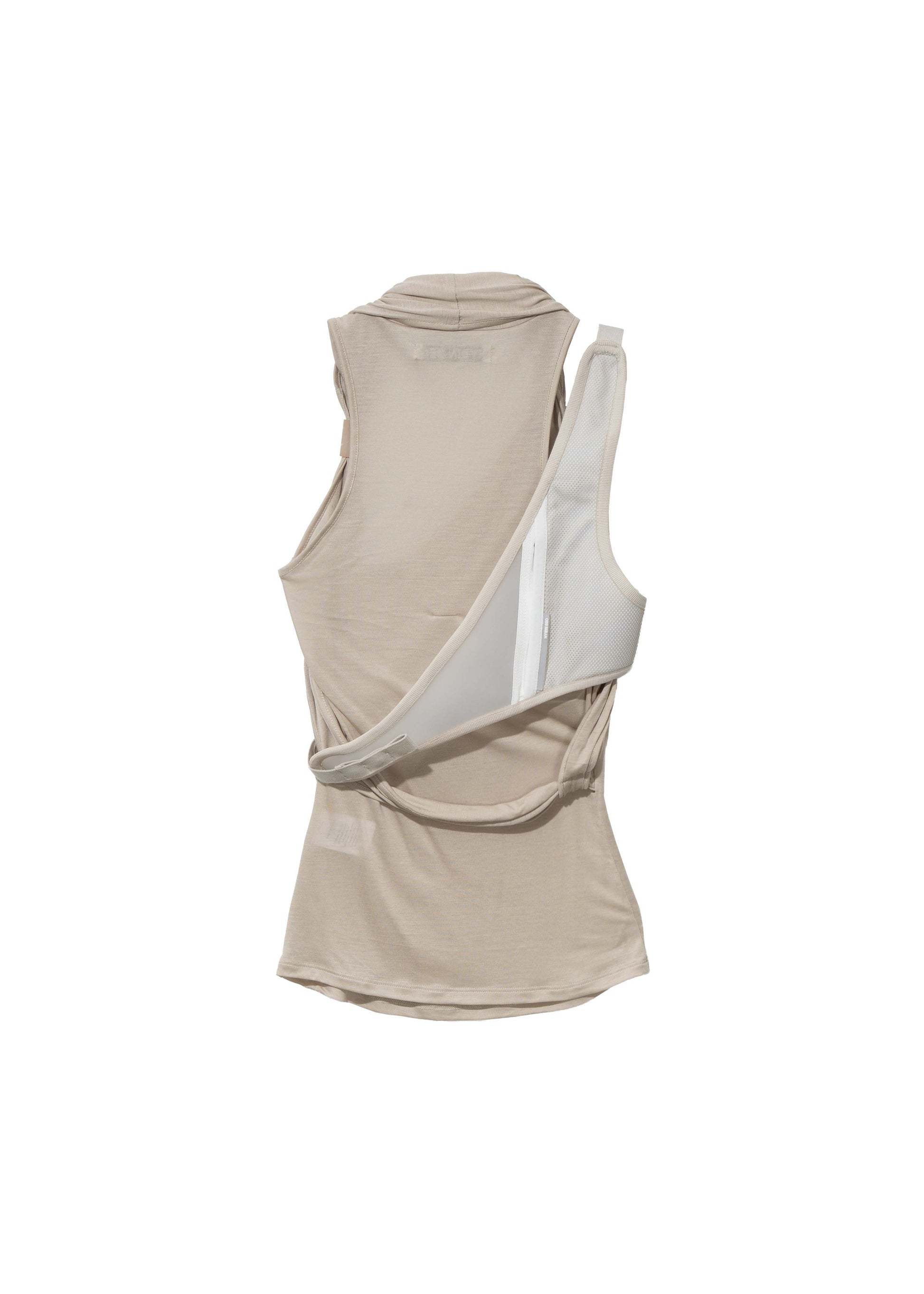 Hyein Seo - Sleeveless Knot Top w/ Back Strap (Moss Beige) product image 7 | TRAB K-Fashion Australia