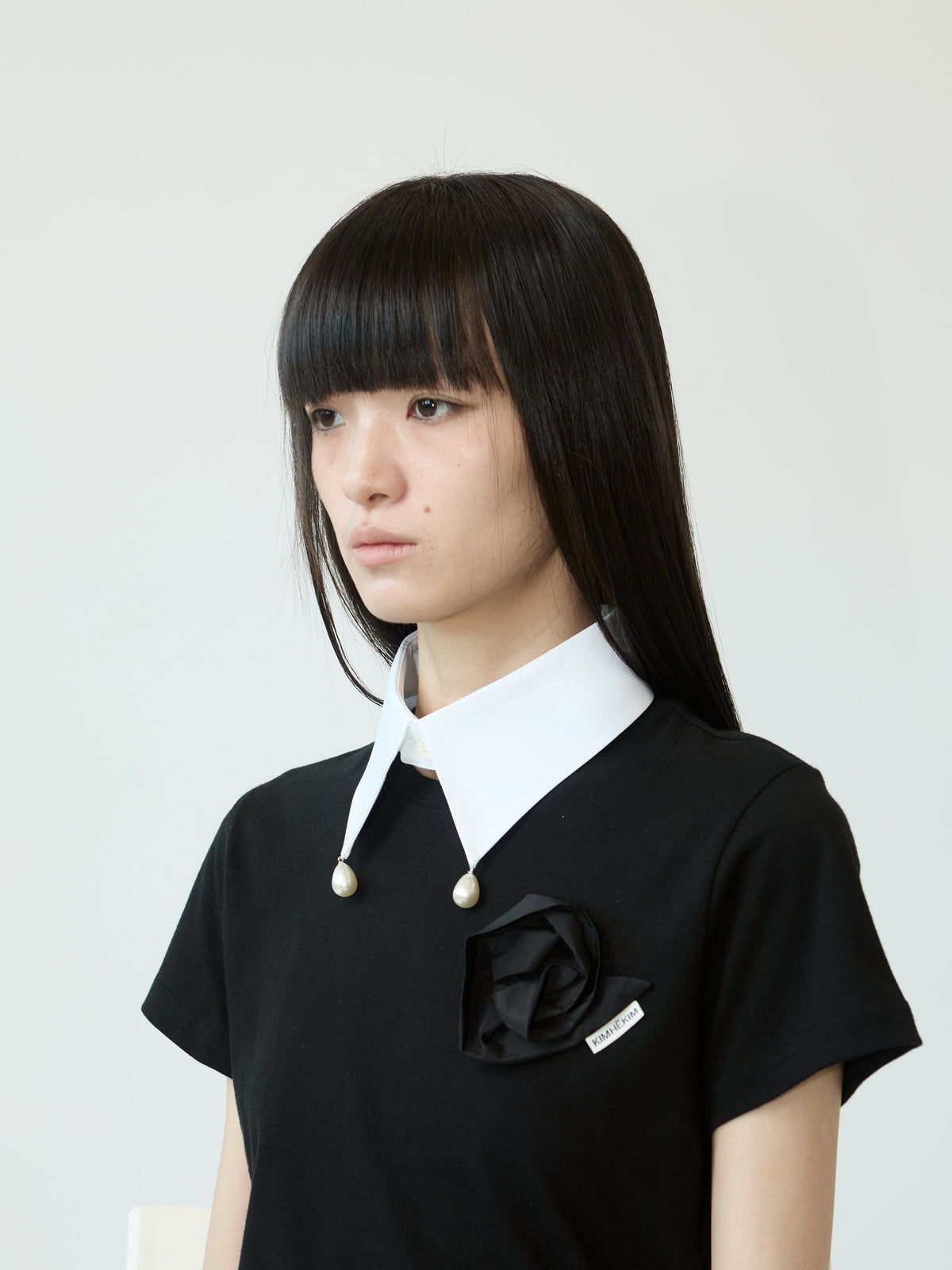 Kimhe Kim - Pearl Twins Drops Collar (White) product image 2 | TRAB K-Fashion Australia