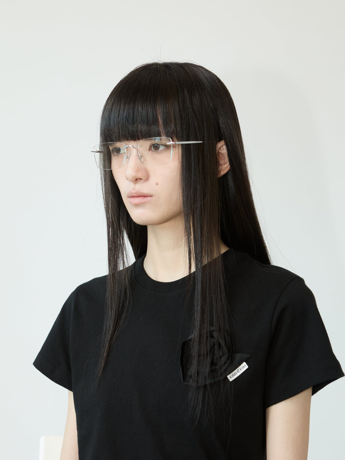 Kimhe Kim - Frameless Glasses (Silver) product image 2 | TRAB K-Fashion Australia