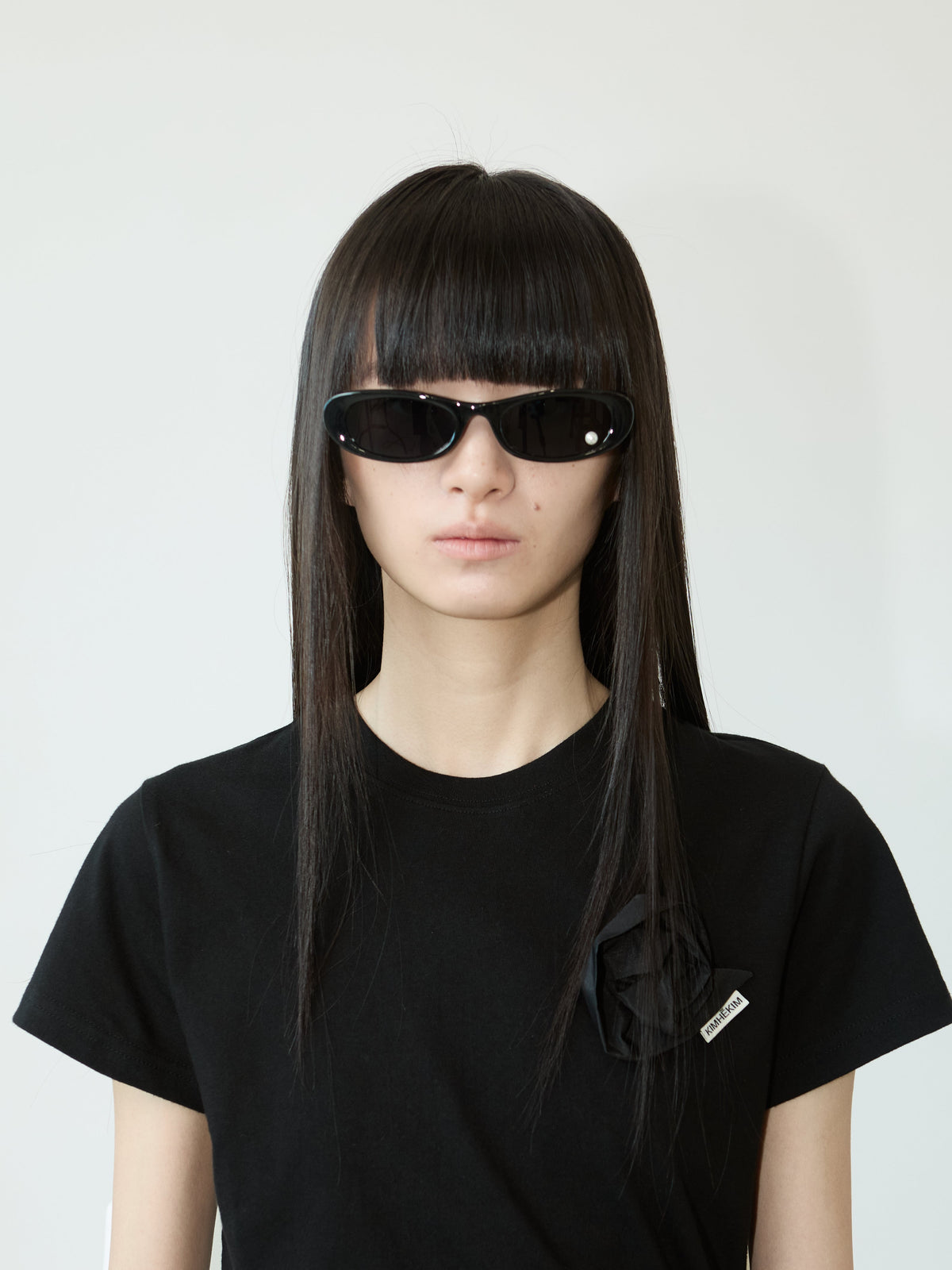 Kimhe Kim - Pearl Point Sunglasses (Black) product image 1 | TRAB K-Fashion Australia