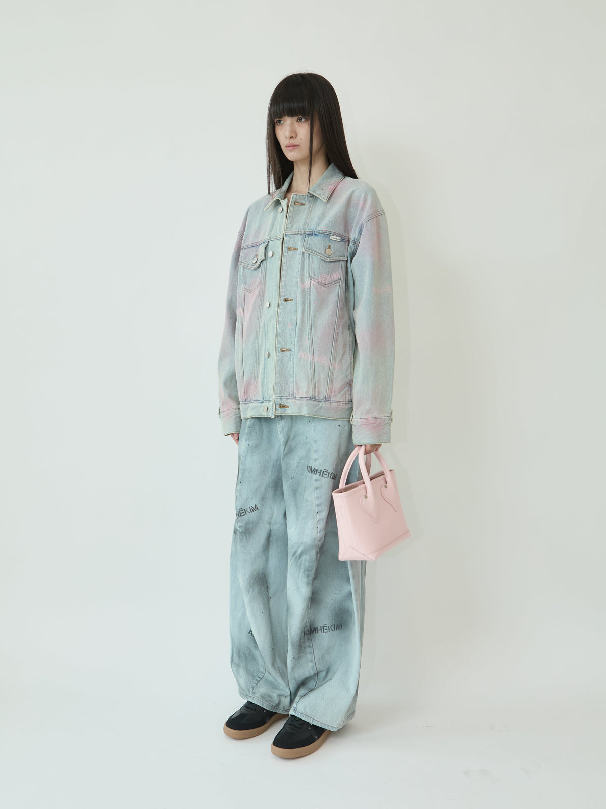 Kimhe Kim - Spray Dyed Denim Jacket (Sky Blue) product image 2 | TRAB K-Fashion Australia