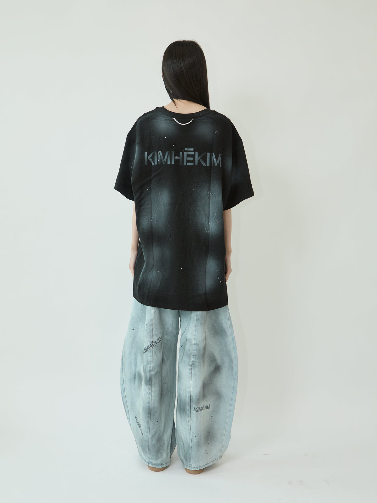 Kimhe Kim - Spray Dyed T-Shirt (Black) product image 4 | TRAB K-Fashion Australia