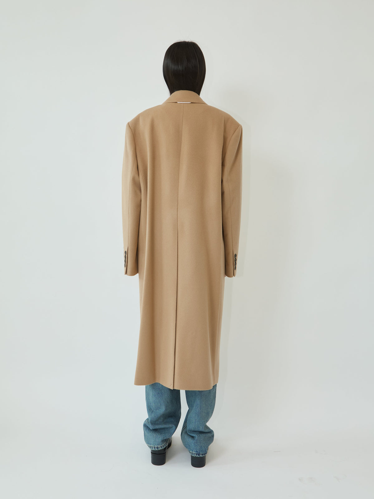 Kimhe Kim - Daniel Double Brestead Coat (Beige) product image 4 | TRAB K-Fashion Australia