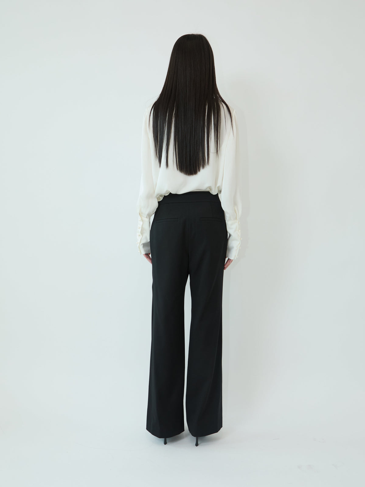Kimhe Kim - Satin Elf Shirt (Ivory) product image 4 | TRAB K-Fashion Australia