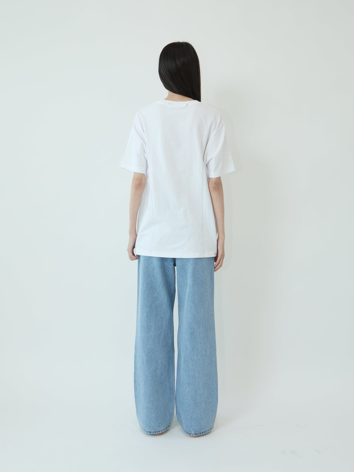 Kimhe Kim - Heart Patches Jeans (Sky Blue/Black) product image 4 | TRAB K-Fashion Australia