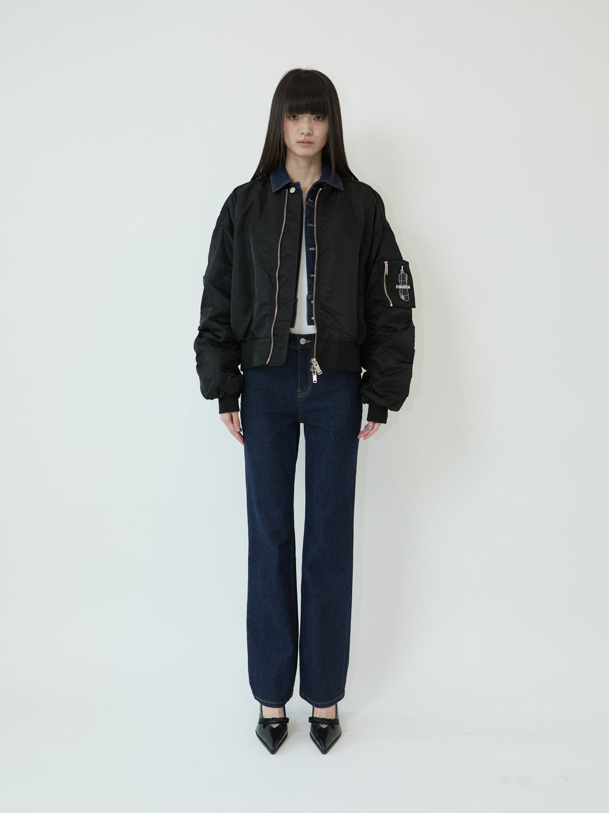 Kimhe Kim - Atelier Kimhekim Bomber Jacket (Black) product image 1 | TRAB K-Fashion Australia
