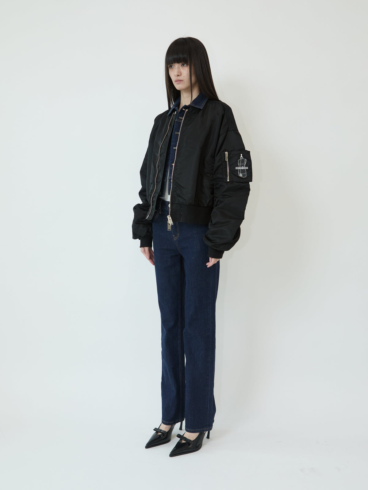 Kimhe Kim - Atelier Kimhekim Bomber Jacket (Black) product image 2 | TRAB K-Fashion Australia