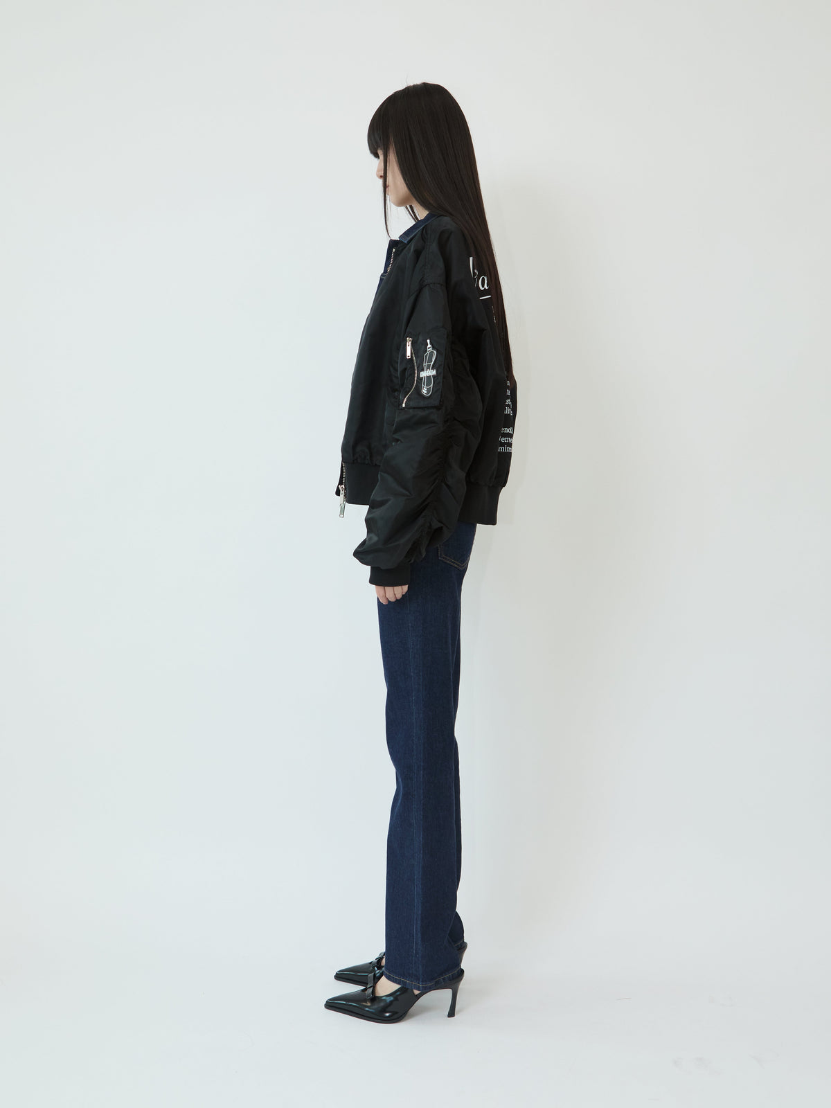 Kimhe Kim - Atelier Kimhekim Bomber Jacket (Black) product image 3 | TRAB K-Fashion Australia