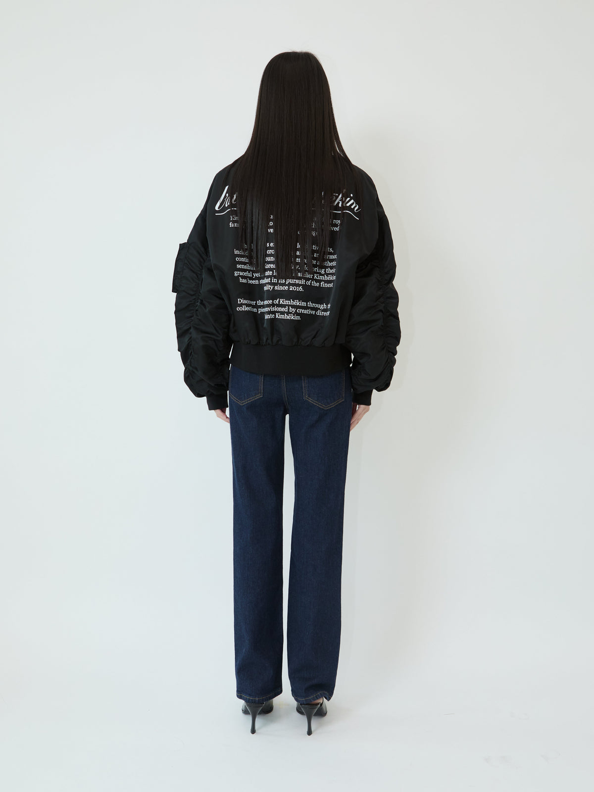 Kimhe Kim - Atelier Kimhekim Bomber Jacket (Black) product image 4 | TRAB K-Fashion Australia