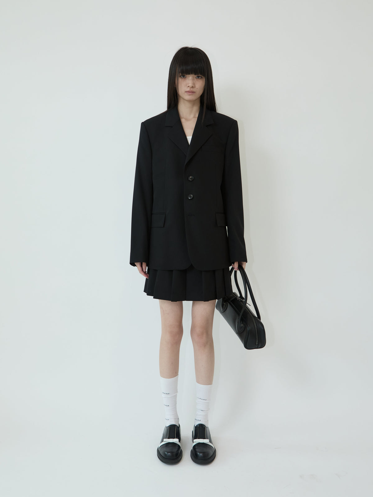 Kimhe Kim - Ella String Tailoring Jacket (Black) product image 1 | TRAB K-Fashion Australia