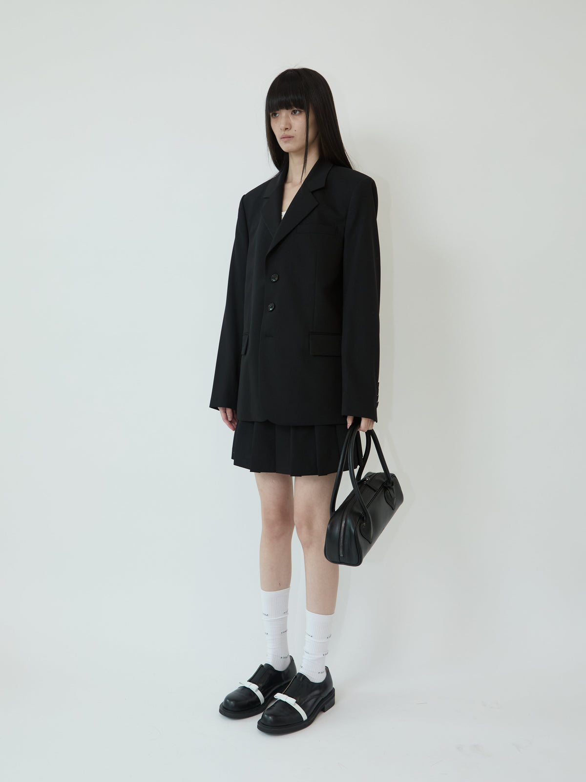 Kimhe Kim - Ella String Tailoring Jacket (Black) product image 2 | TRAB K-Fashion Australia
