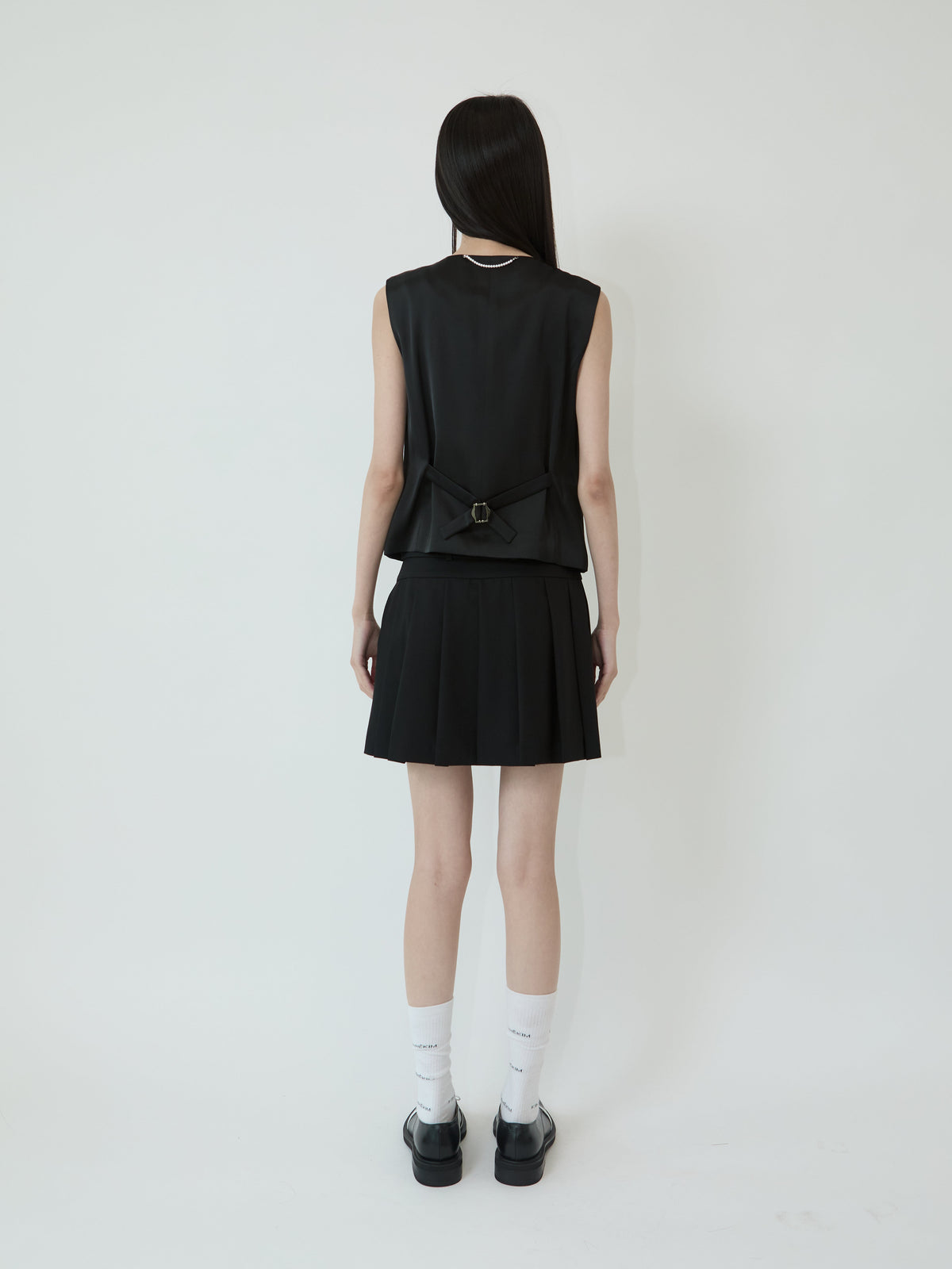 Kimhe Kim - Wool-Blend Belted Skirt (Black) product image 4 | TRAB K-Fashion Australia