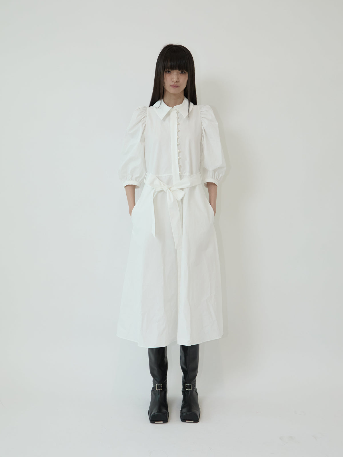 Kimhe Kim - Ella Dress (White) product image 1 | TRAB K-Fashion Australia