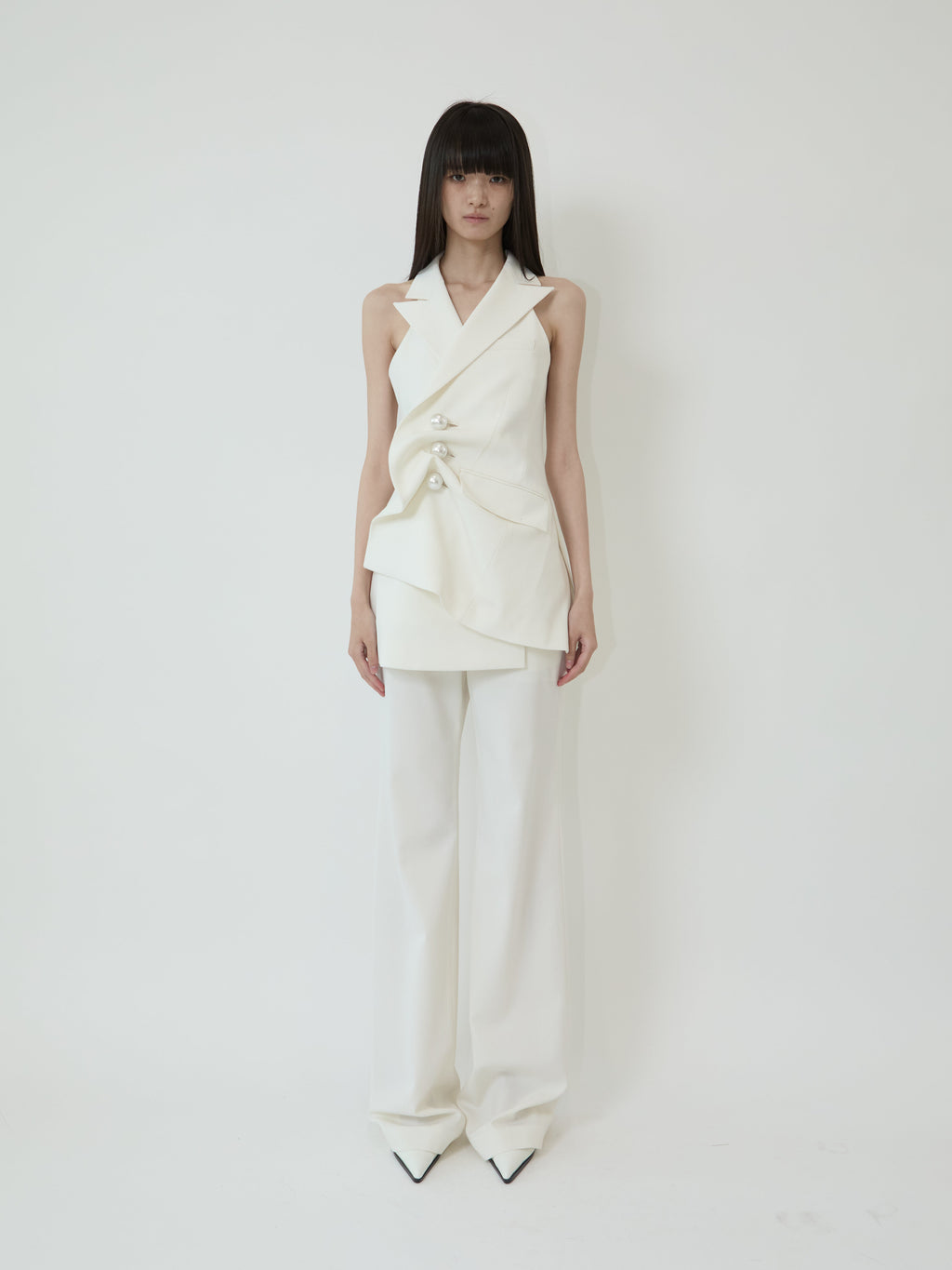 Kimhe Kim - Gabriel Pants (White) product image 1 | TRAB K-Fashion Australia