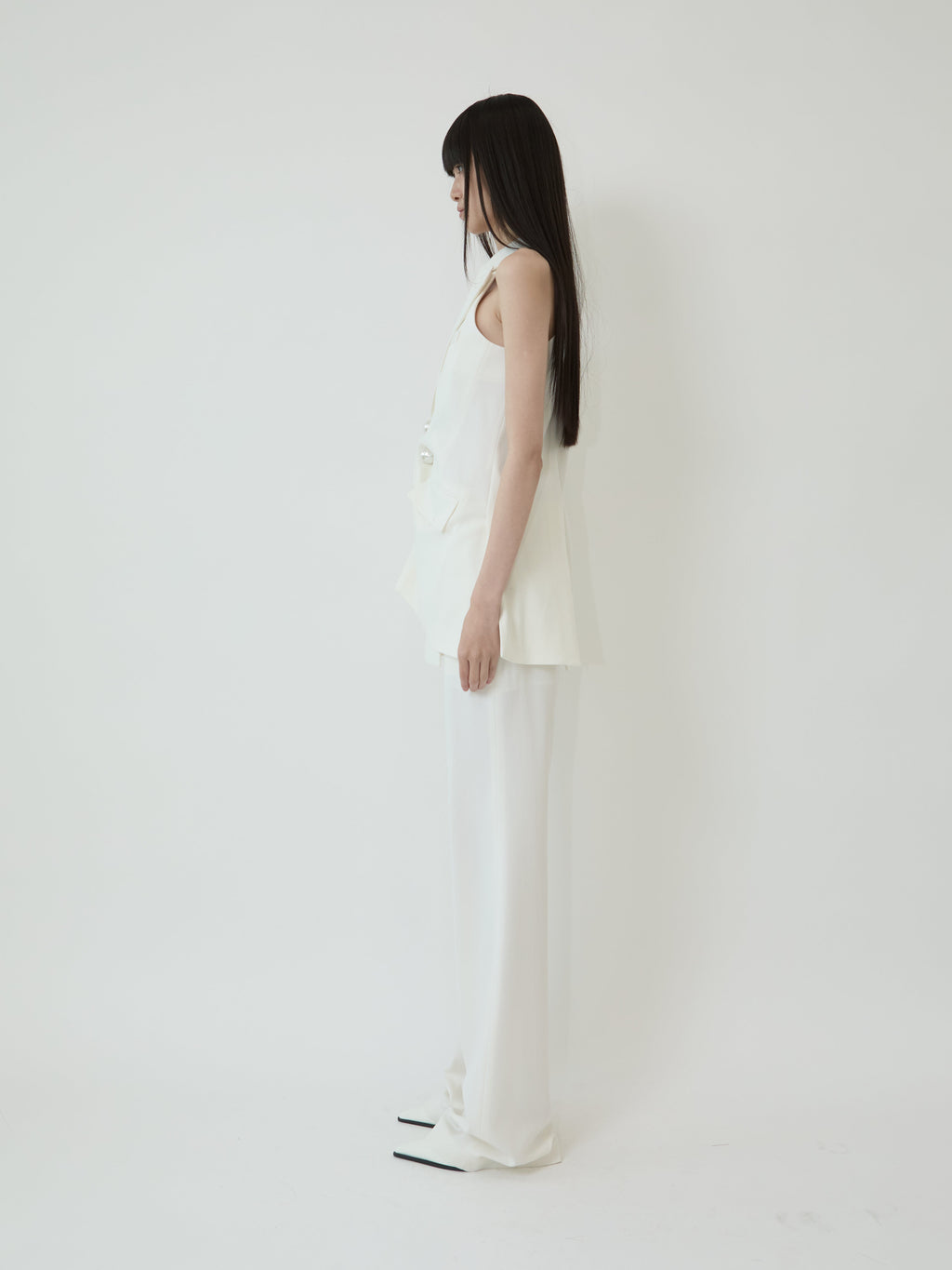 Kimhe Kim - Gabriel Pants (White) product image 3 | TRAB K-Fashion Australia