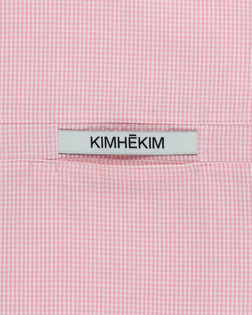 Kimhe Kim - Stripped Label Shirt (Pink) product image 3 | TRAB K-Fashion Australia