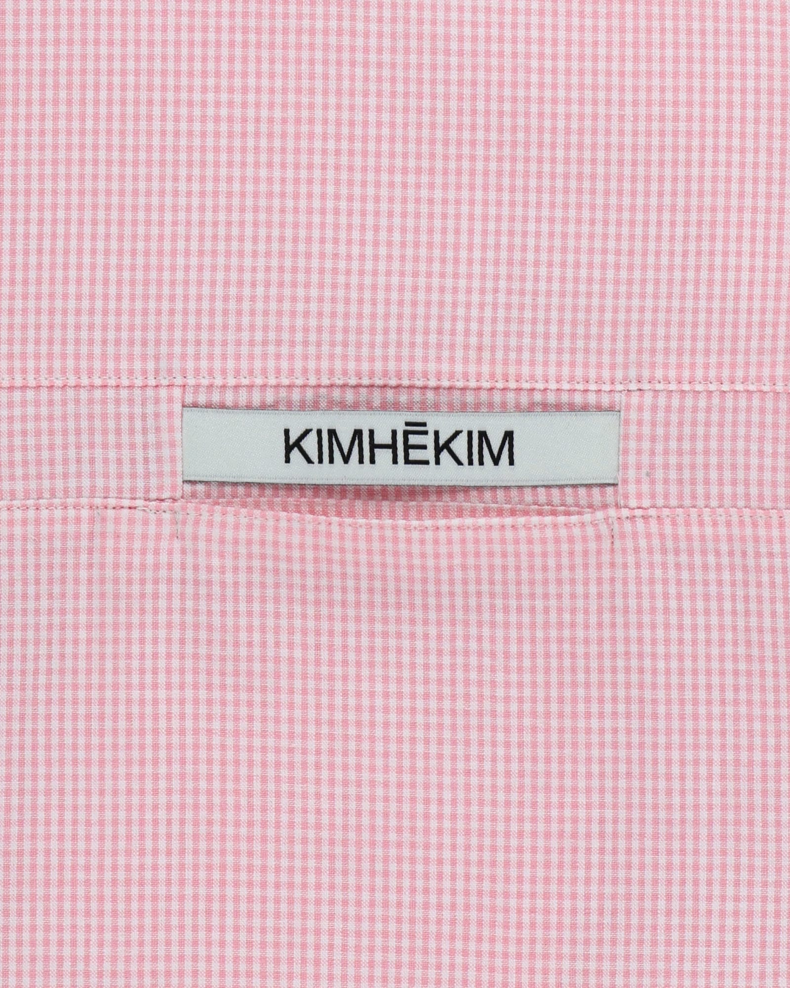 Kimhe Kim - Stripped Label Shirt (Pink) product image 3 | TRAB K-Fashion Australia