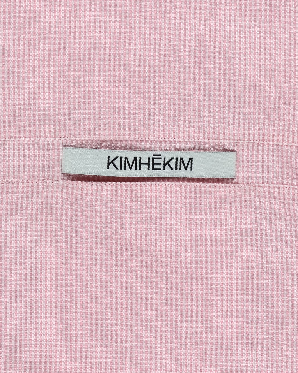 Kimhe Kim - Stripped Label Short Sleeves Shirt (Pink) product image 5 | TRAB K-Fashion Australia
