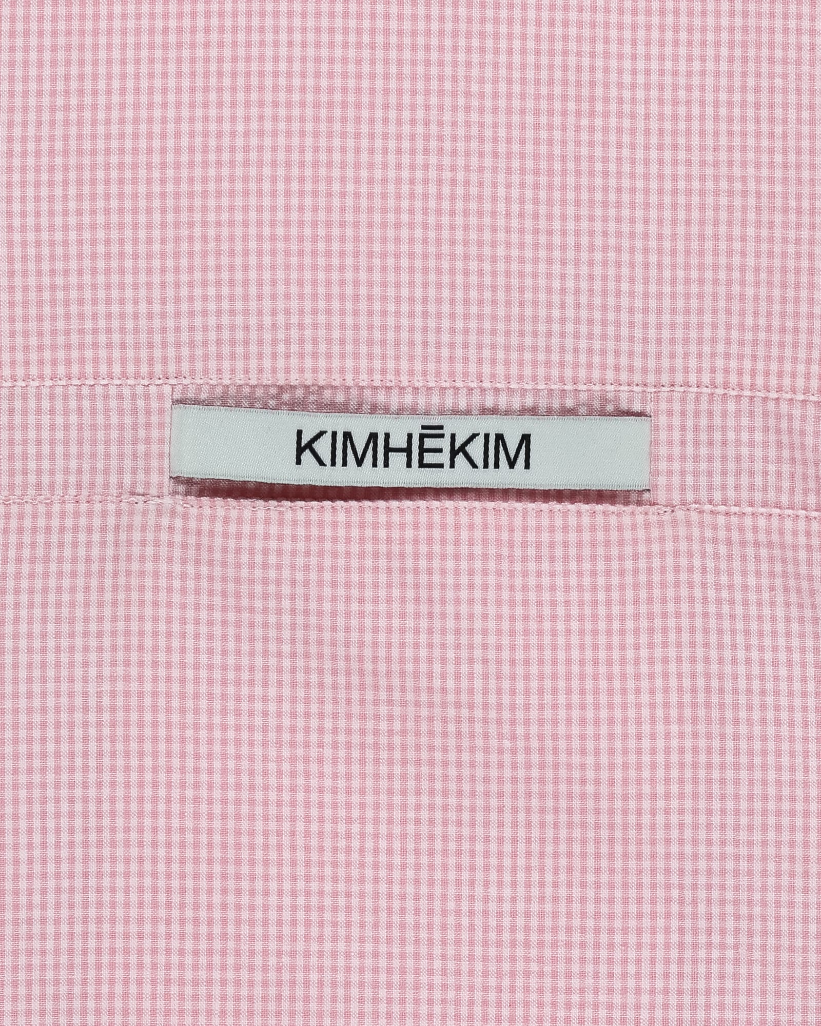 Kimhe Kim - Stripped Label Short Sleeves Shirt (Pink) product image 5 | TRAB K-Fashion Australia