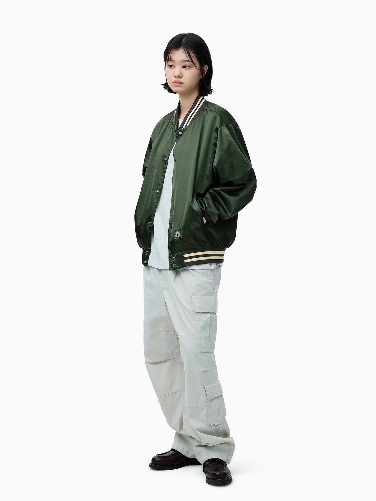 thisisneverthat - Satin Jacket (Olive) product image 11 | TRAB K-Fashion Australia