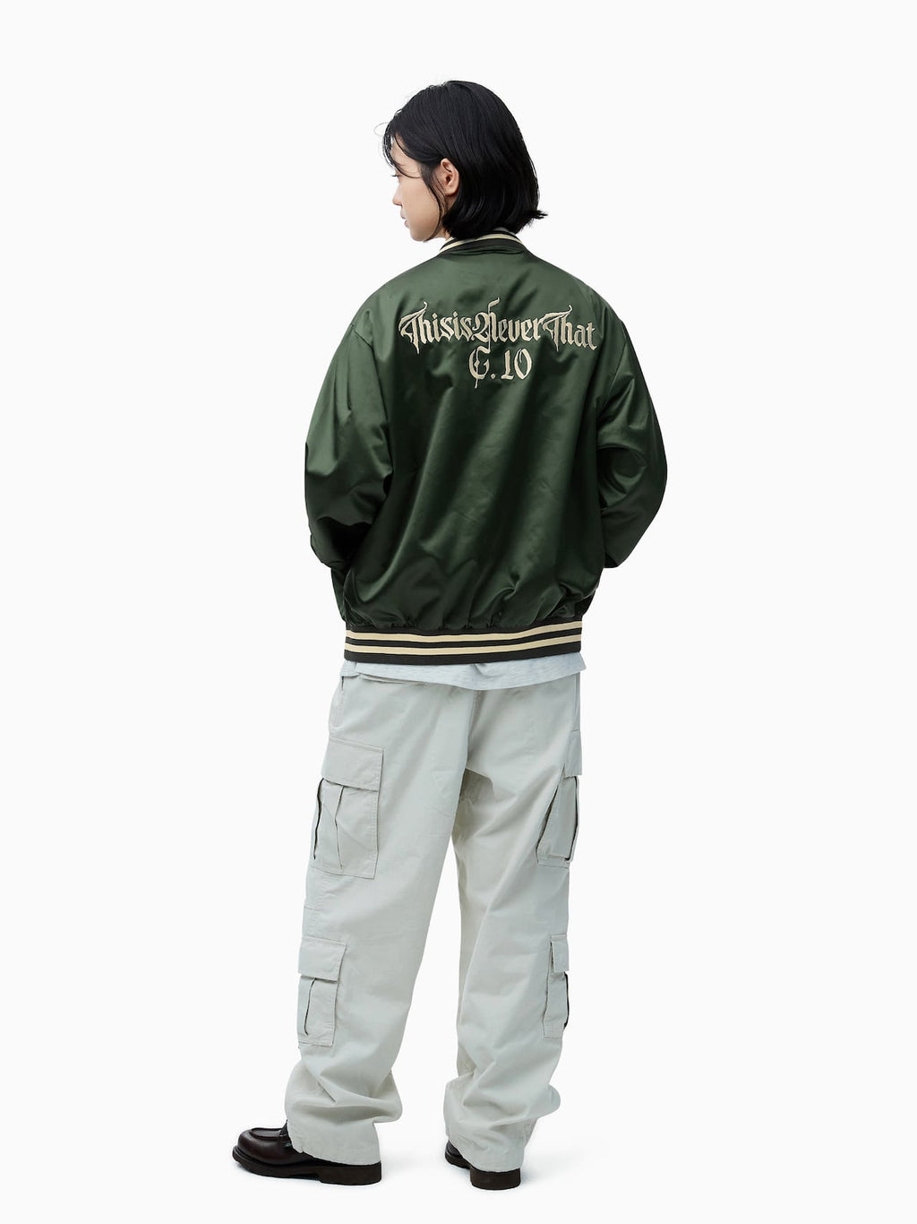 thisisneverthat - Satin Jacket (Olive) product image 12 | TRAB K-Fashion Australia
