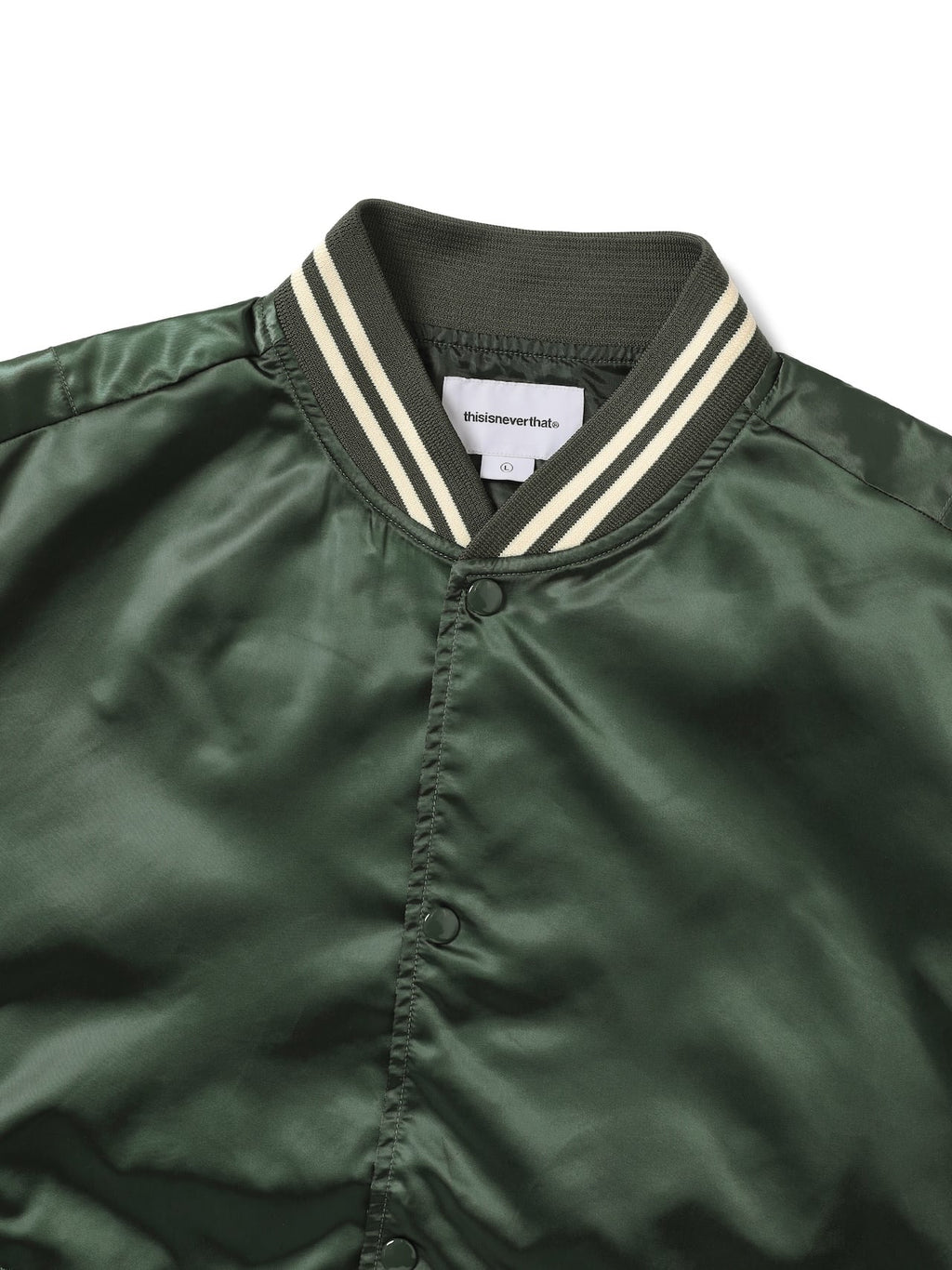 thisisneverthat - Satin Jacket (Olive) product image 3 | TRAB K-Fashion Australia