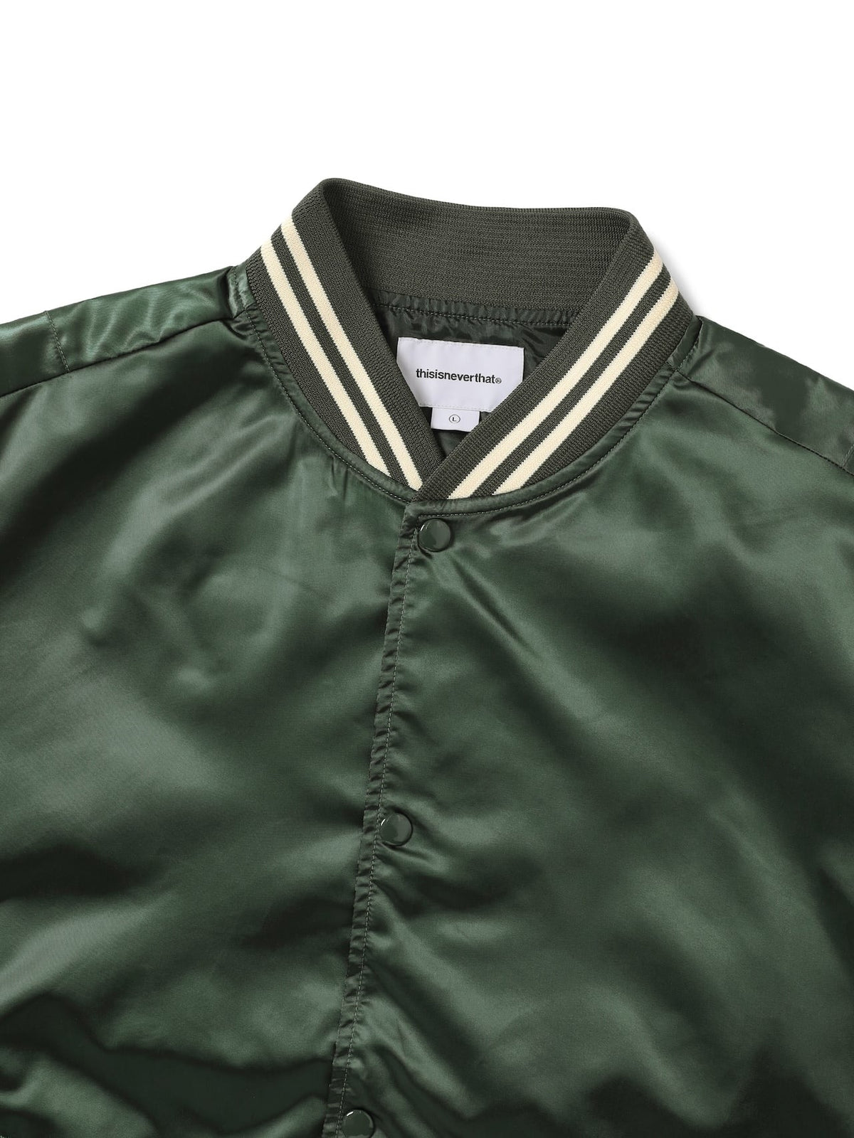 thisisneverthat - Satin Jacket (Olive) product image 3 | TRAB K-Fashion Australia