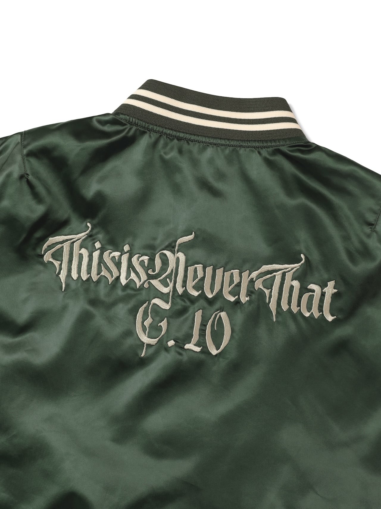 thisisneverthat - Satin Jacket (Olive) product image 6 | TRAB K-Fashion Australia