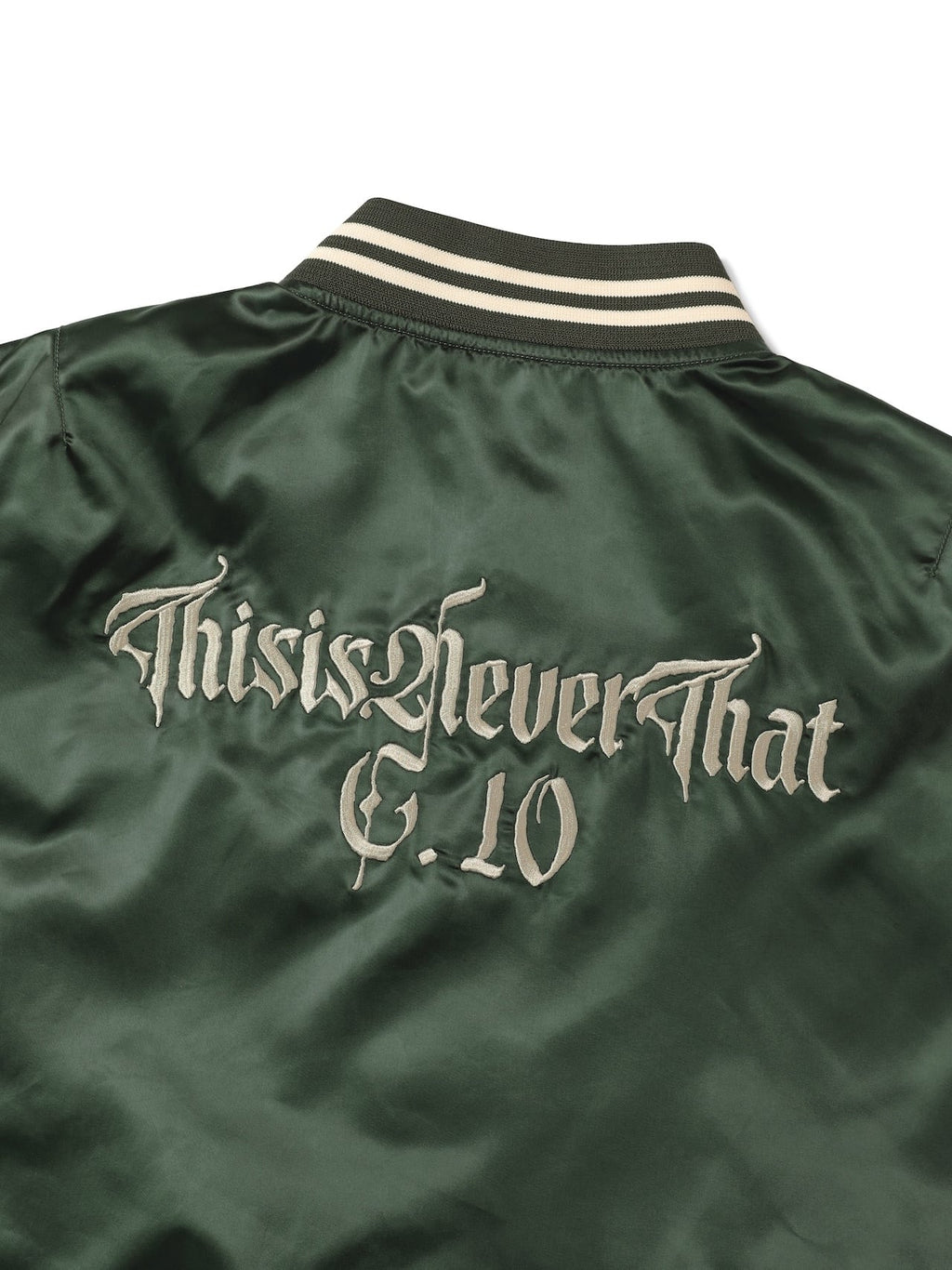 thisisneverthat - Satin Jacket (Olive) product image 6 | TRAB K-Fashion Australia