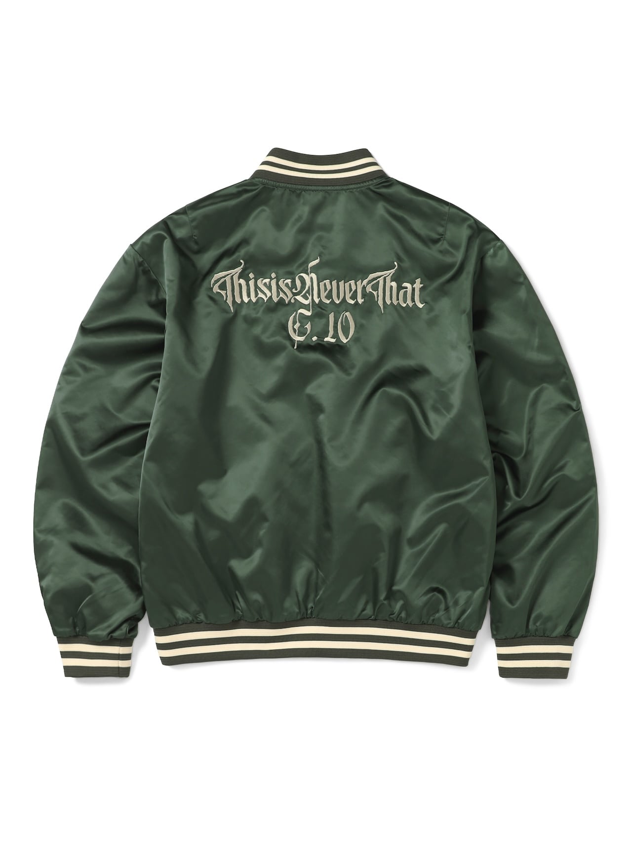 thisisneverthat - Satin Jacket (Olive) product image 1 | TRAB K-Fashion Australia
