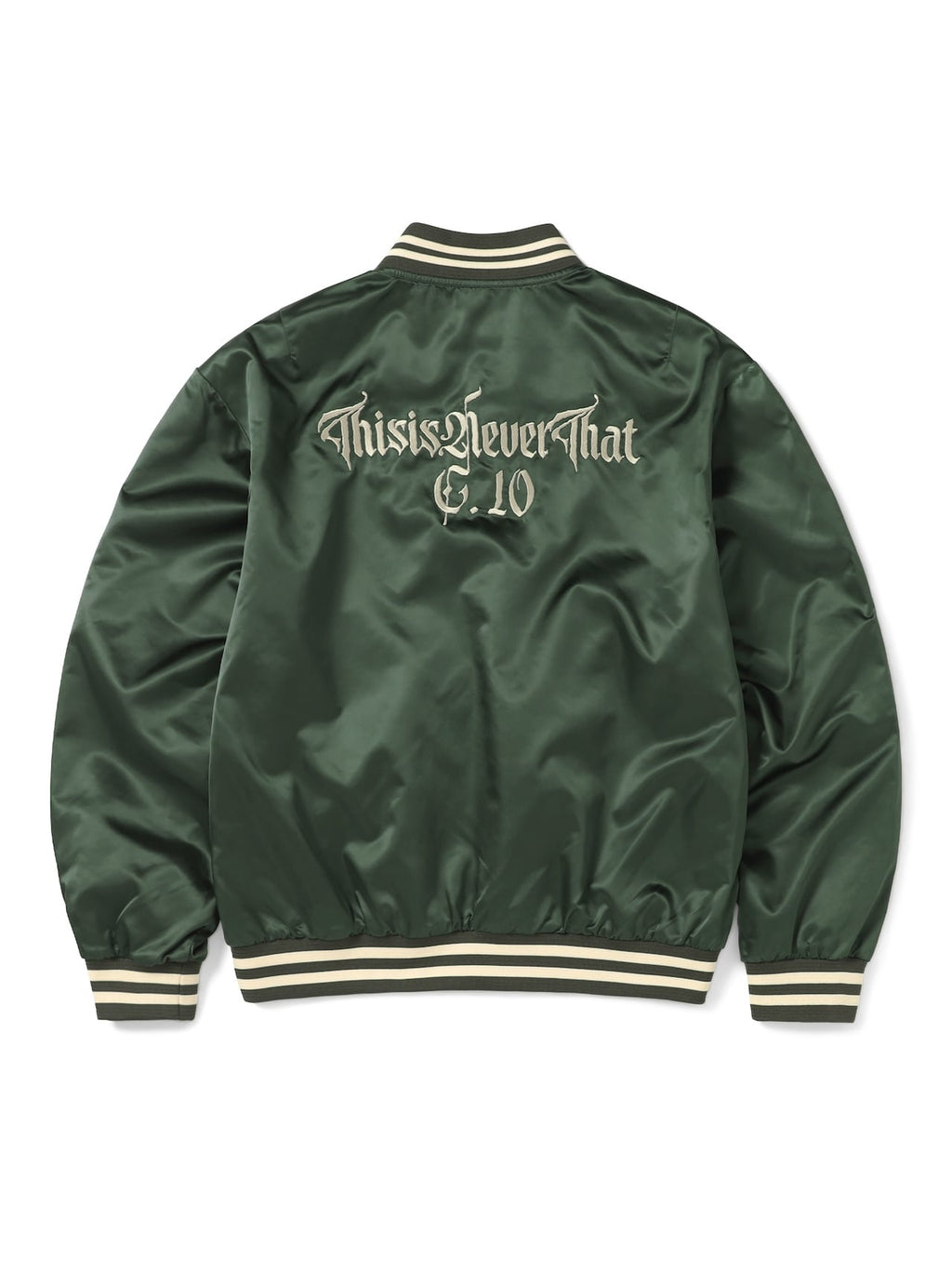 thisisneverthat - Satin Jacket (Olive) product image 1 | TRAB K-Fashion Australia