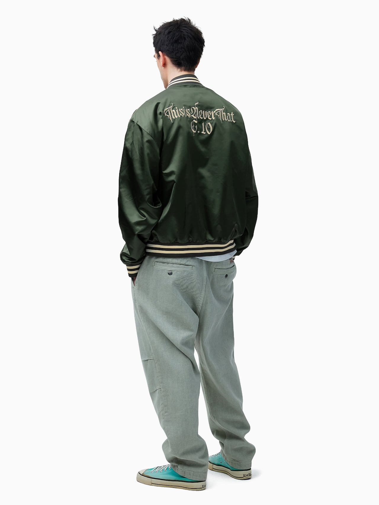 thisisneverthat - Satin Jacket (Olive) product image 9 | TRAB K-Fashion Australia