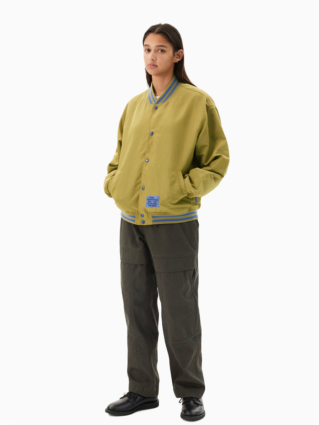 thisisneverthat - Satin Varsity Jacket (Gold) product image 9 | TRAB K-Fashion Australia