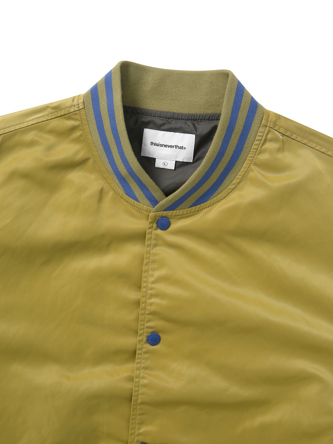 thisisneverthat - Satin Varsity Jacket (Gold) product image 3 | TRAB K-Fashion Australia