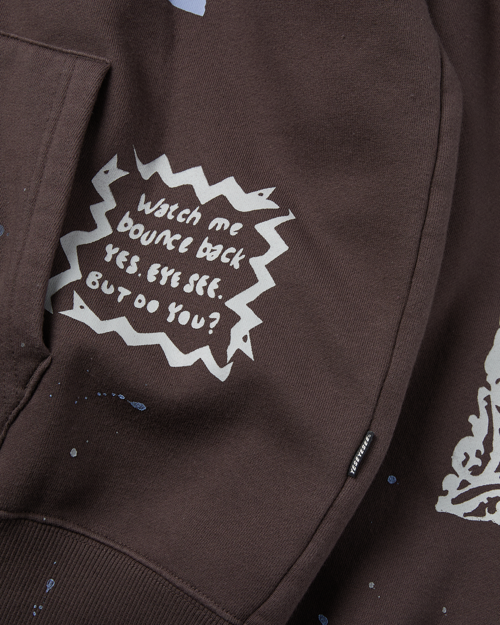 yeseyesee - Scanned Zip-Up Hoodie (Dark Brown) product image 4 | TRAB K-Fashion Australia