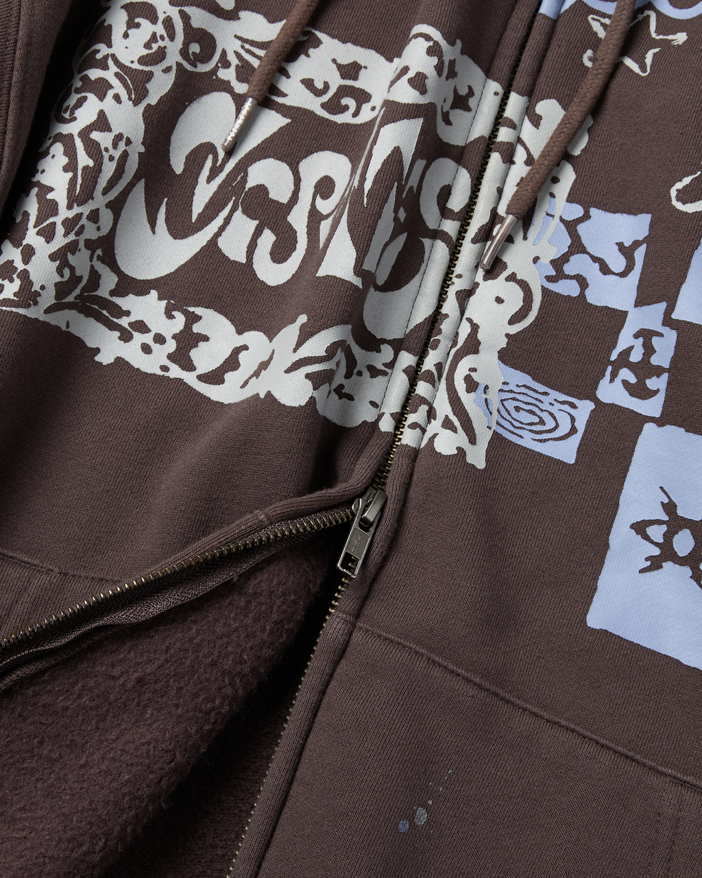 yeseyesee - Scanned Zip-Up Hoodie (Dark Brown) product image 5 | TRAB K-Fashion Australia