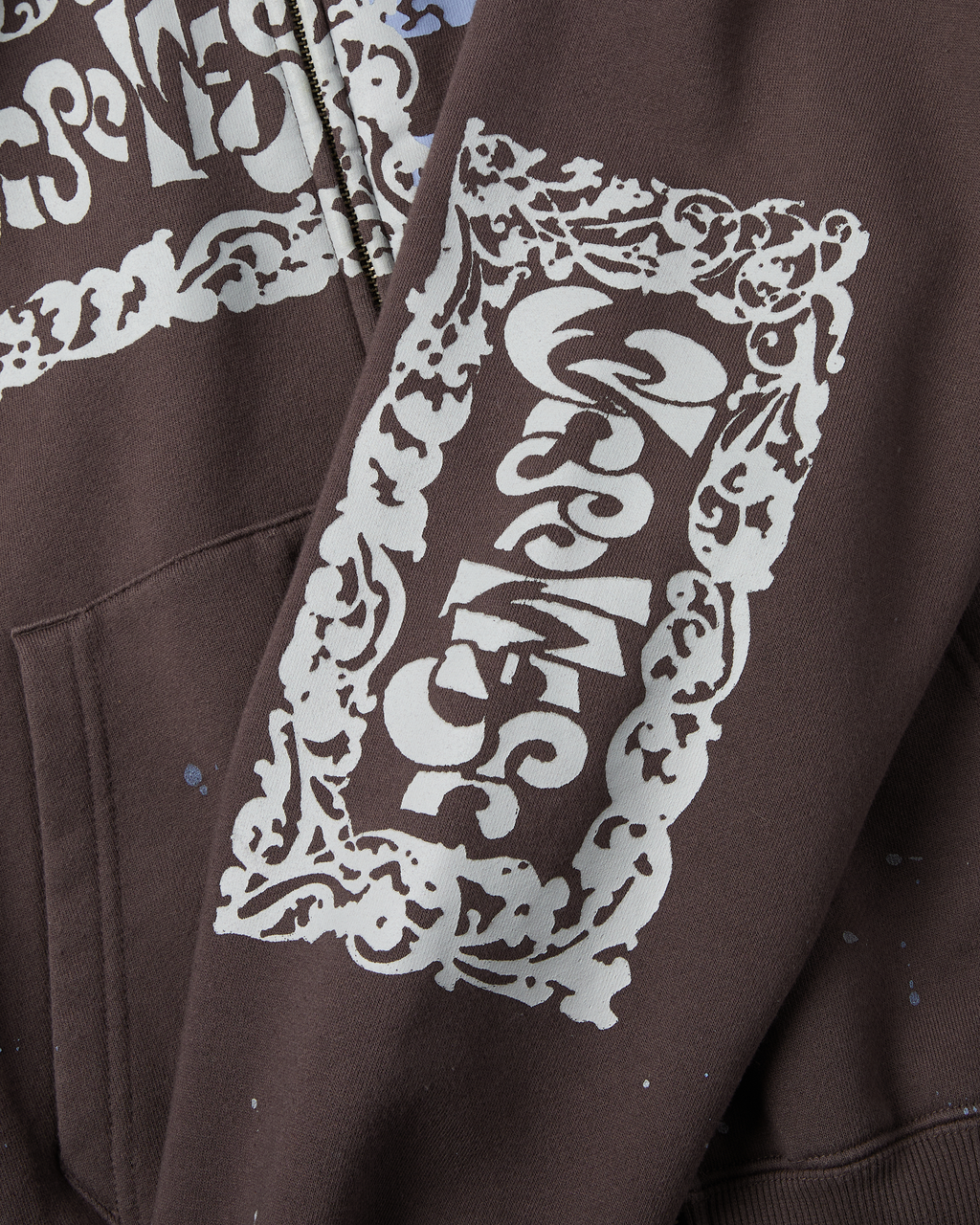 yeseyesee - Scanned Zip-Up Hoodie (Dark Brown) product image 7 | TRAB K-Fashion Australia