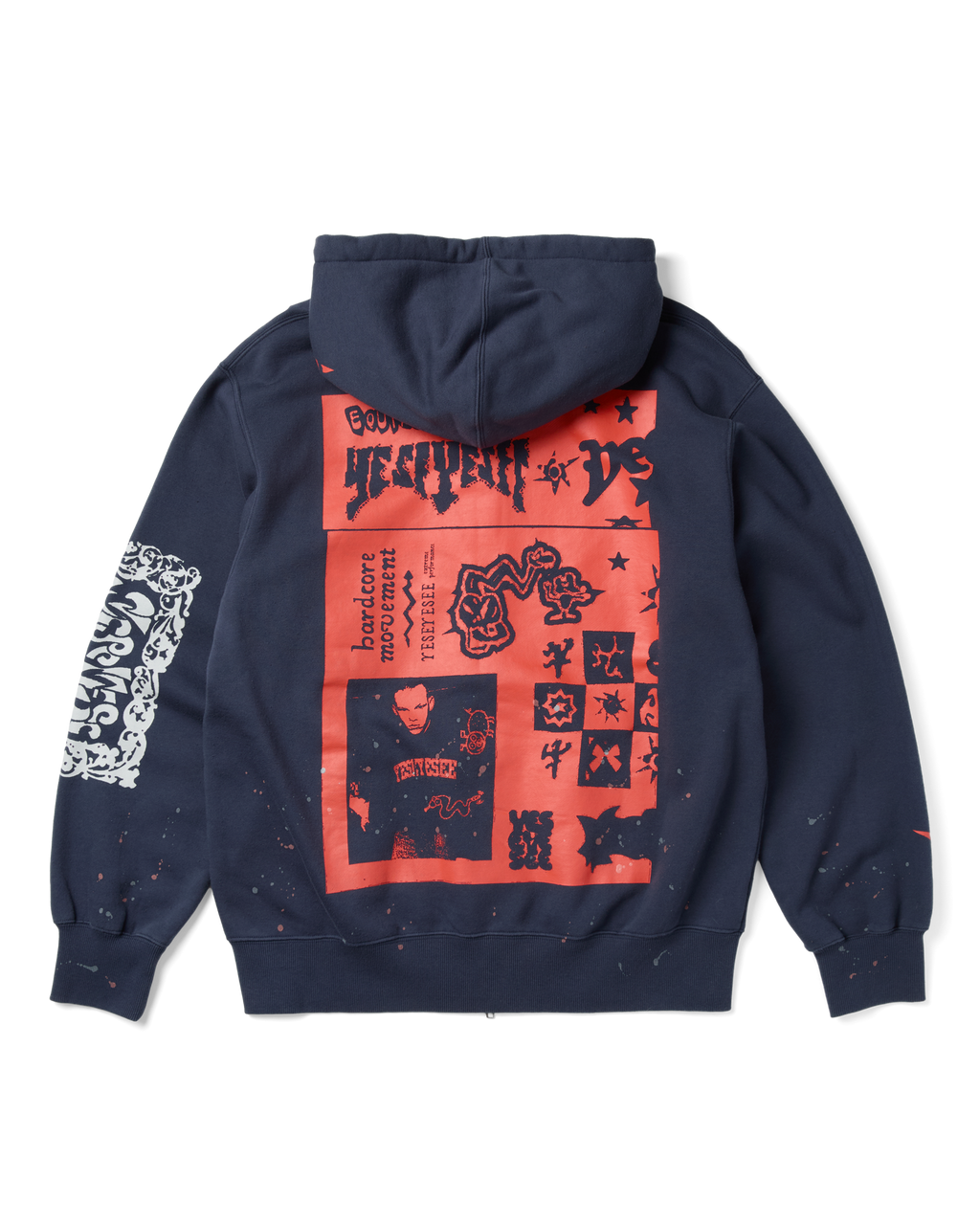 yeseyesee - Scanned Zip-Up Hoodie (Light Navy) product image 2 | TRAB K-Fashion Australia