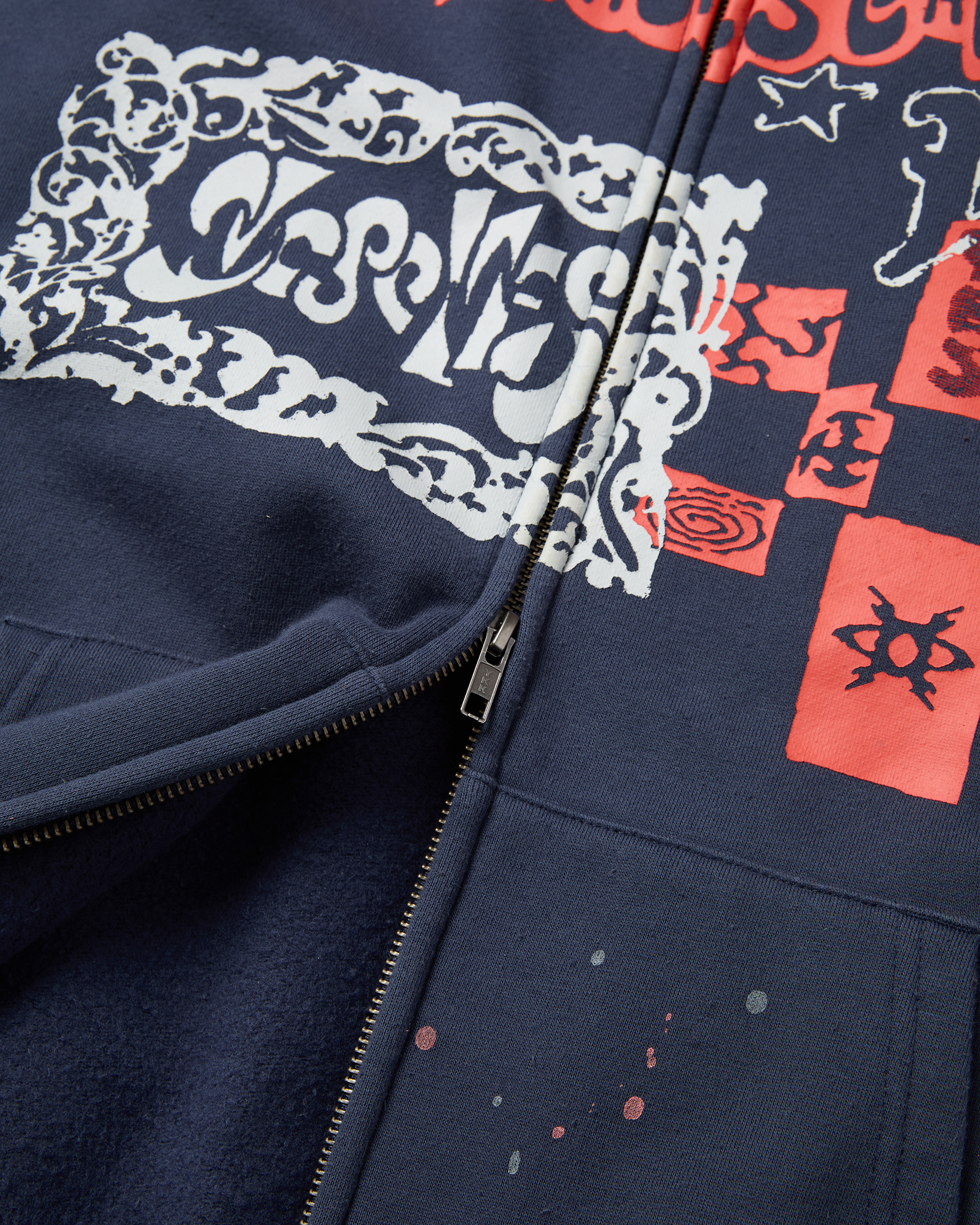 yeseyesee - Scanned Zip-Up Hoodie (Light Navy) product image 8 | TRAB K-Fashion Australia