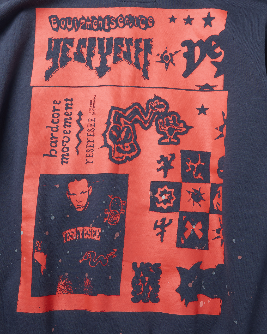 yeseyesee - Scanned Zip-Up Hoodie (Light Navy) product image 9 | TRAB K-Fashion Australia