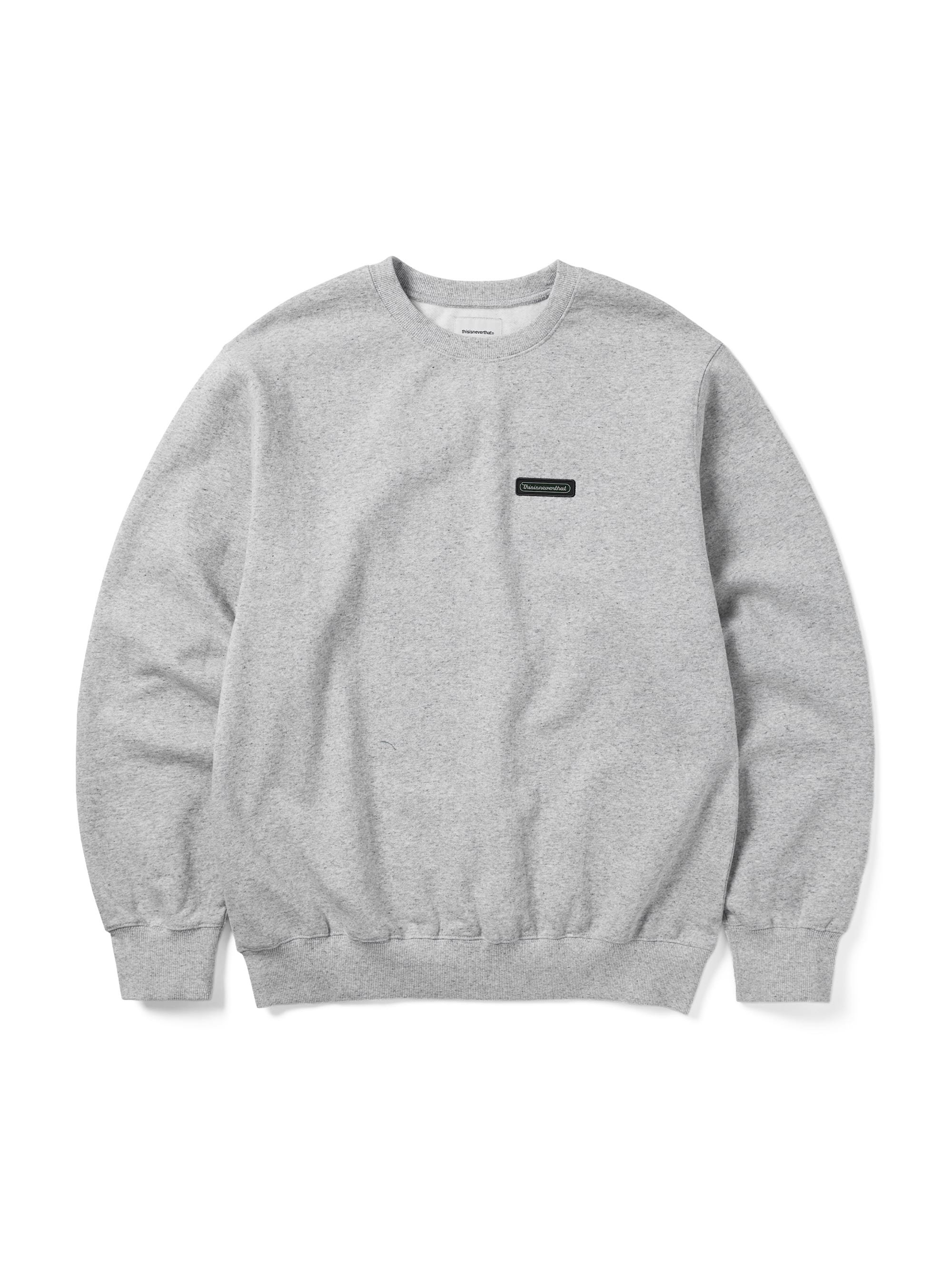 thisisneverthat - Script Label Crewneck (Grey) product image 1 | TRAB K-Fashion Australia