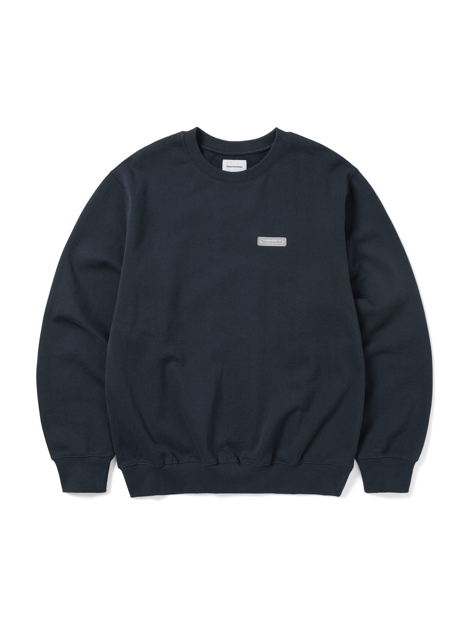 thisisneverthat - Script Label Crewneck (Navy) product image 1 | TRAB K-Fashion Australia