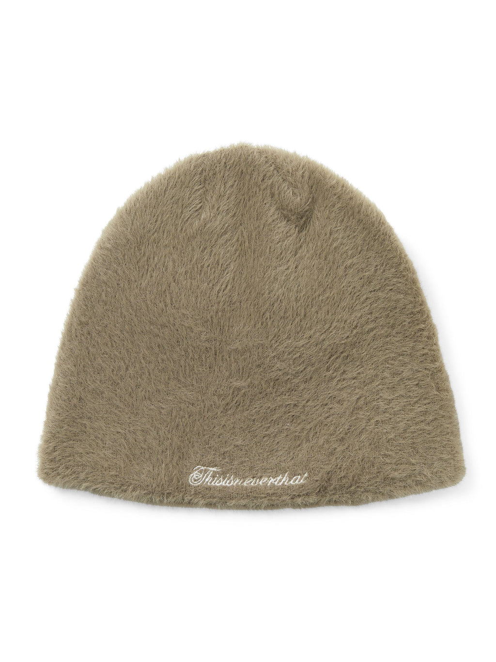 thisisneverthat - Shaggy No Cuff Beanie (Light Khaki) product image 1 | TRAB K-Fashion Australia