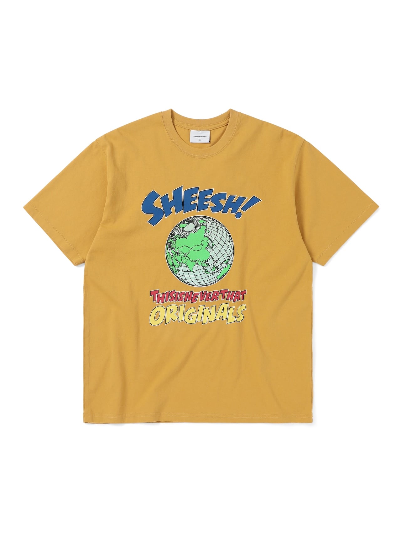 thisisneverthat - Sheesh! Tee (Mustard) product image 1 | TRAB K-Fashion Australia