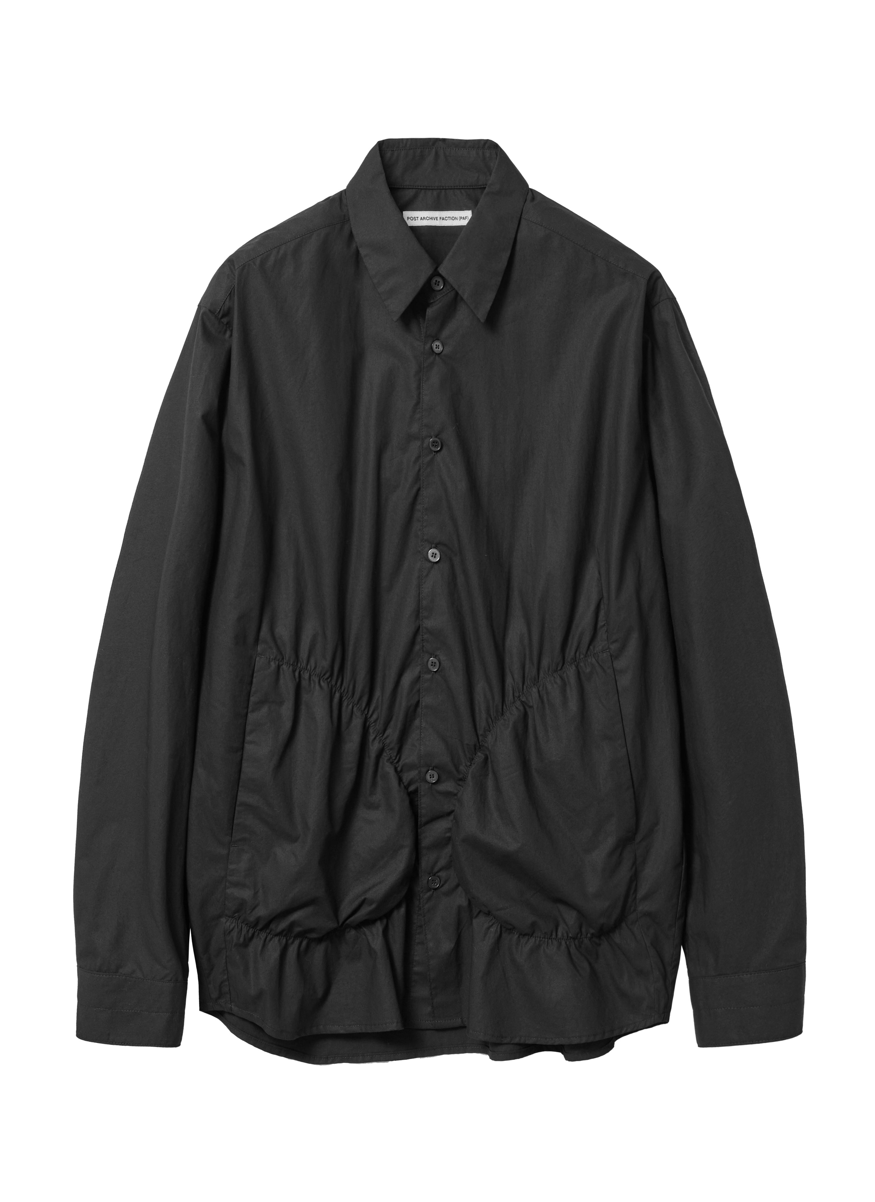 Post Archive Faction - Shirring Shirt (Black) product image 1 | TRAB K-Fashion Australia