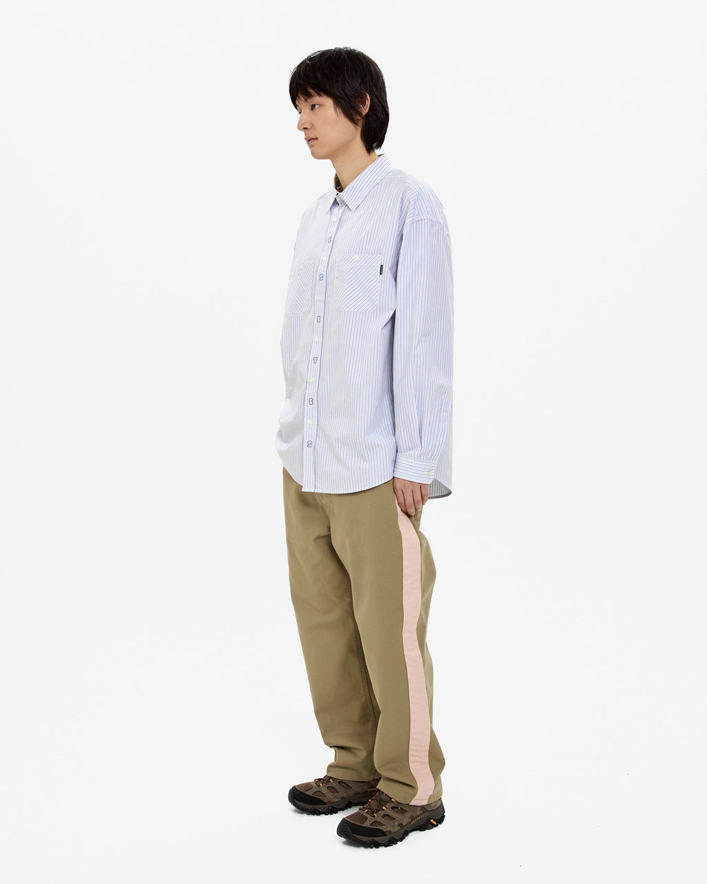 yeseyesee - Side Stripe Work Pants (Beige) product image 9 | TRAB K-Fashion Australia