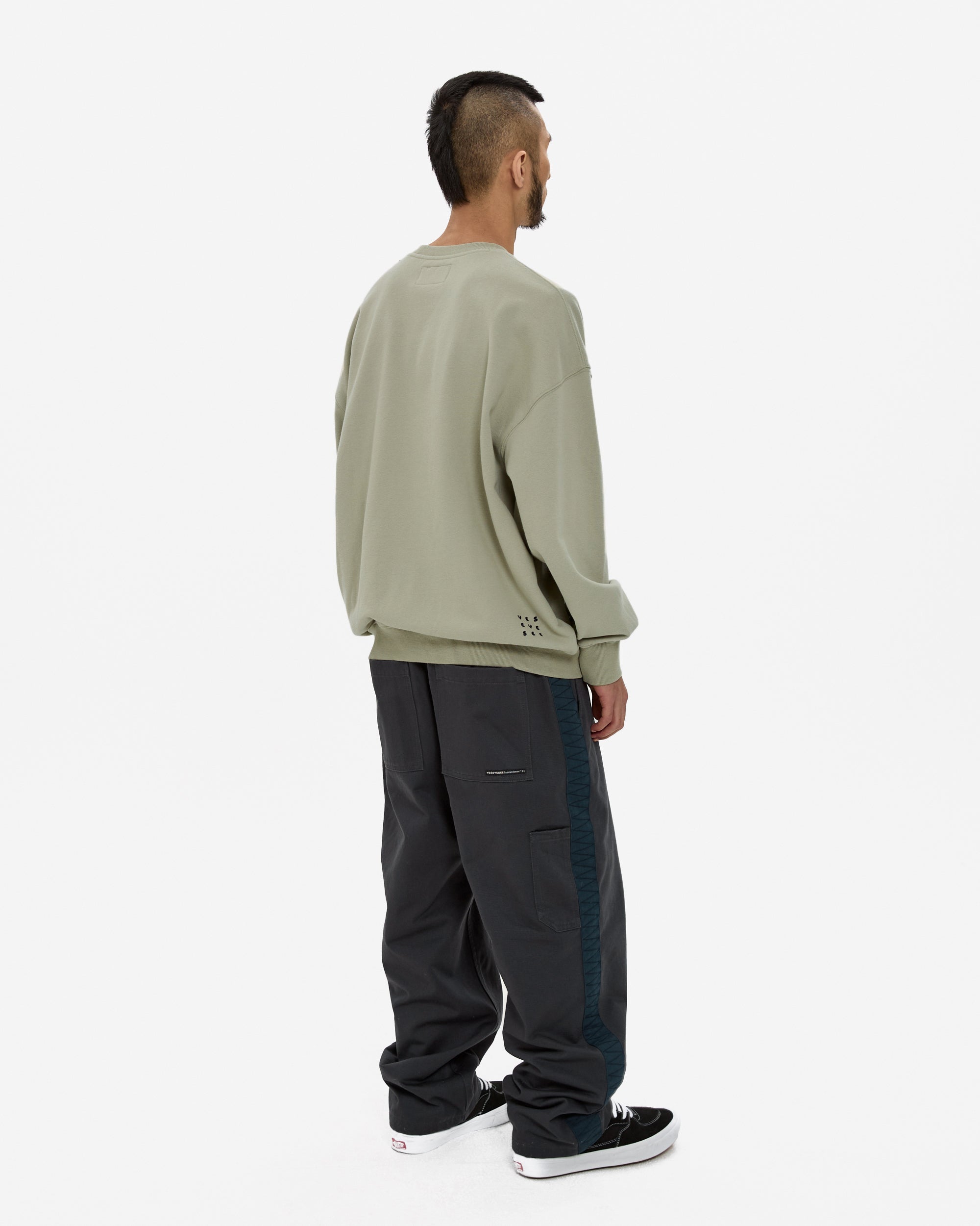 yeseyesee - Side Stripe Work Pants (Charcoal) product image 10 | TRAB K-Fashion Australia