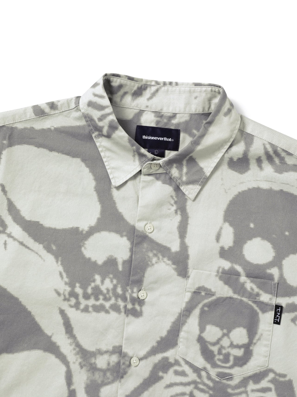 thisisneverthat - Skeletons Shirt (Washed Stone) product image 2 | TRAB K-Fashion Australia