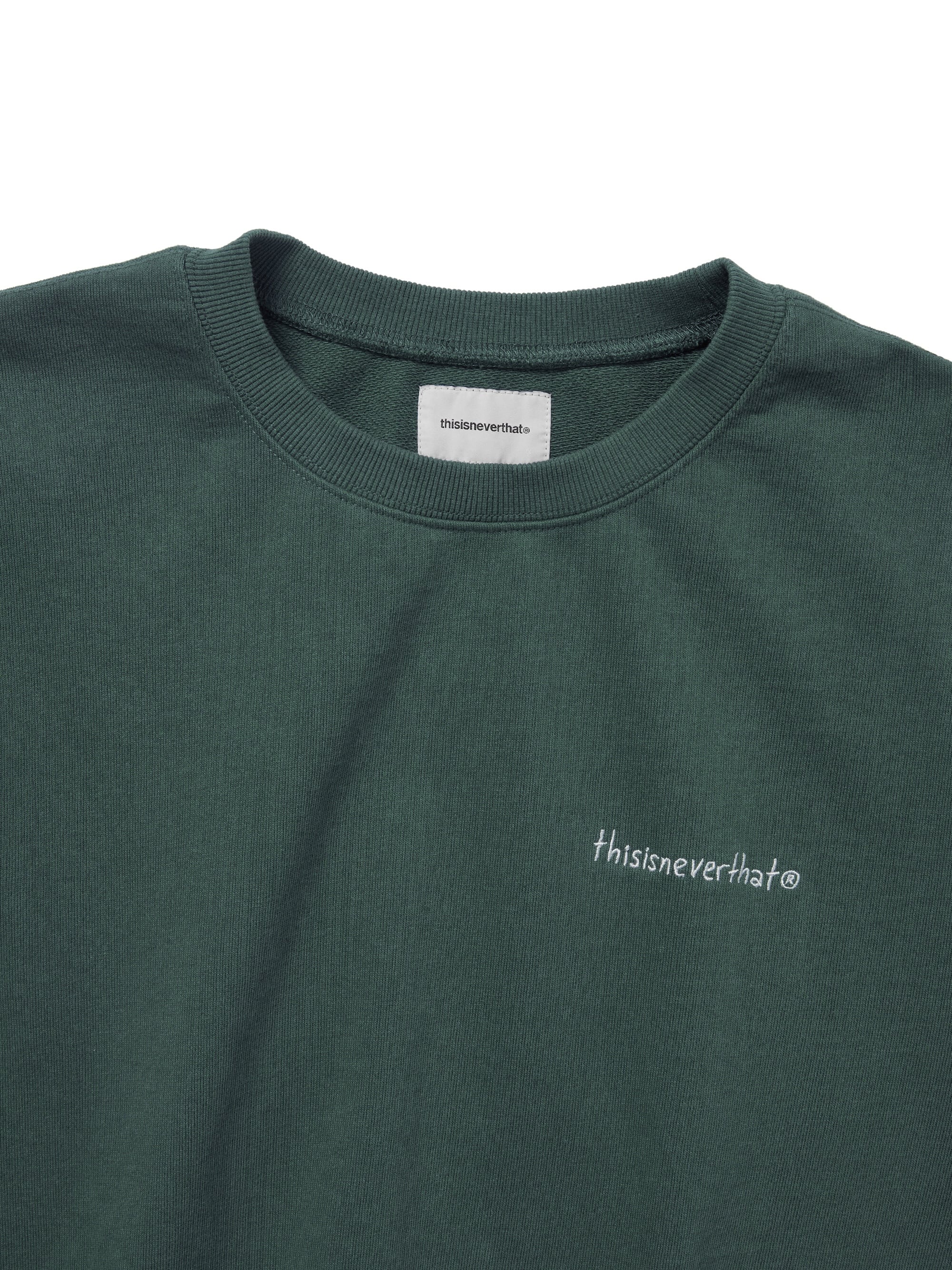 thisisneverthat - Sketch Embroidery Crewneck Heather (Green) product image 2 | TRAB K-Fashion Australia