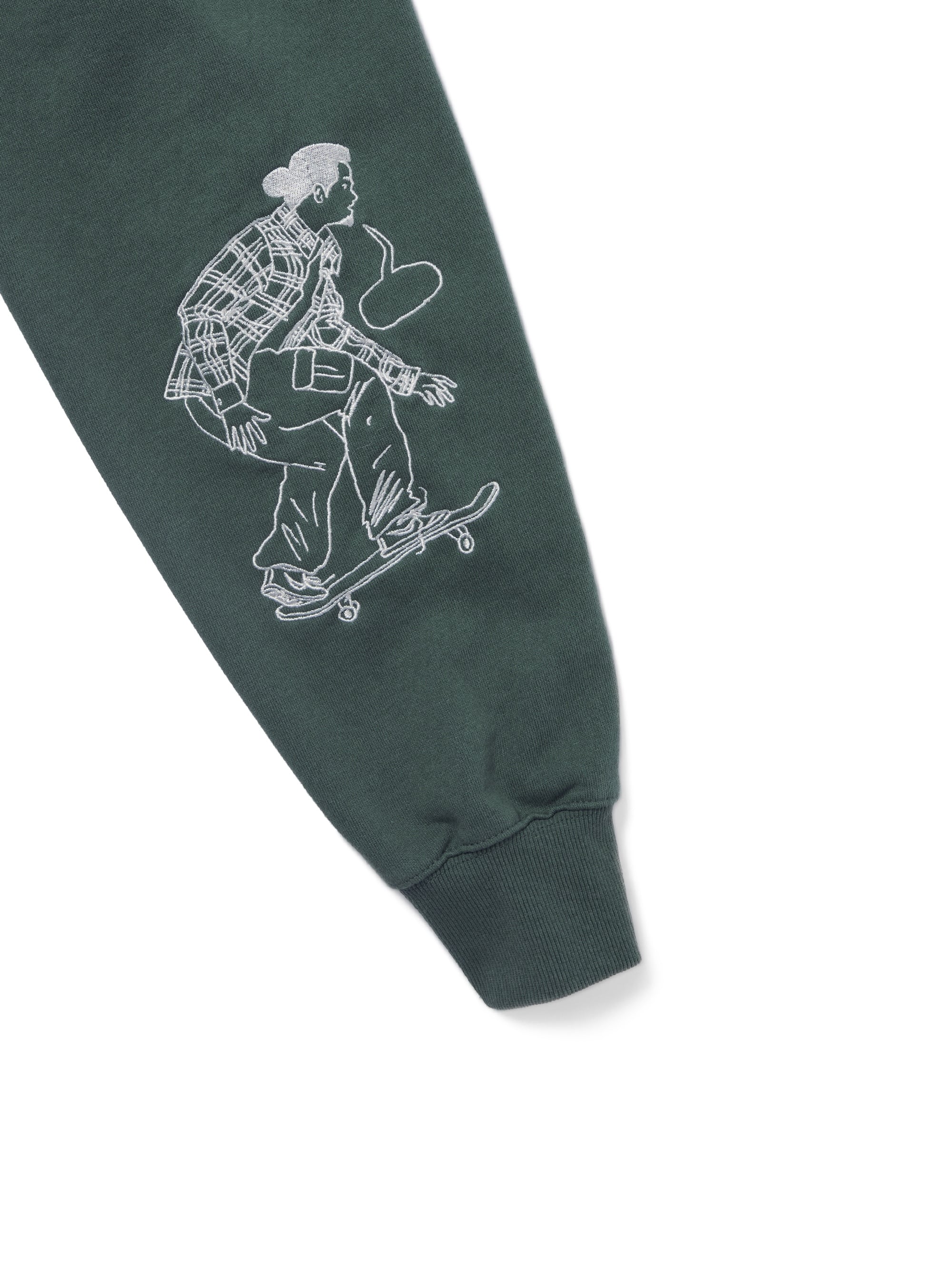 thisisneverthat - Sketch Embroidery Crewneck Heather (Green) product image 4 | TRAB K-Fashion Australia